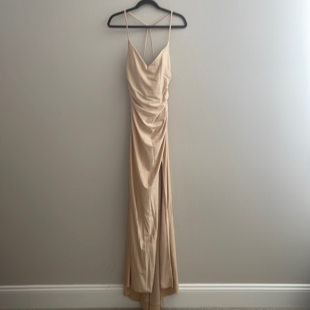 Champagne Floor length dress